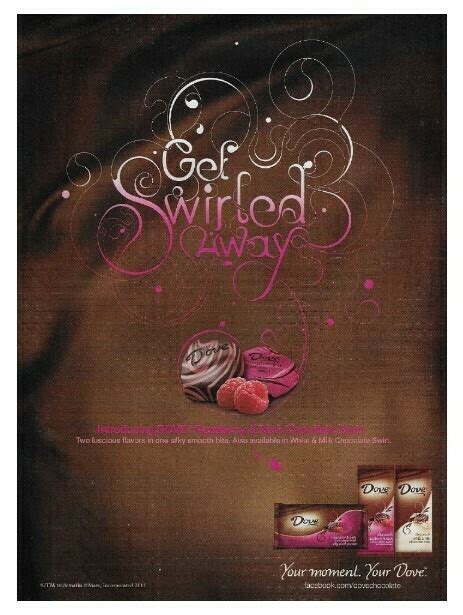 Dove / Raspberry + Dark Chocolate Swirl | Magazine Ad | April 2011