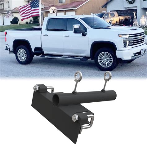 NIXFACE Universal Truck Bed Flag Pole Mount for 1-1/2 Flag Pole Black ...