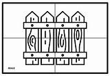 Picket Fence Coloring Page sketch template