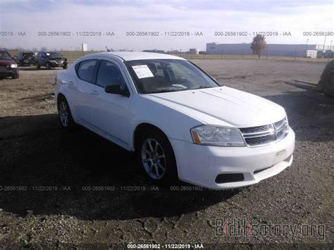 Report 1C3CDZAB1CN110587 DODGE AVENGER 2012 White Gasoline - price and ...