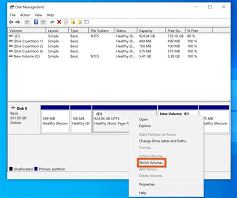 Windows 10 Disk Management | Shrink or Extend Volumes