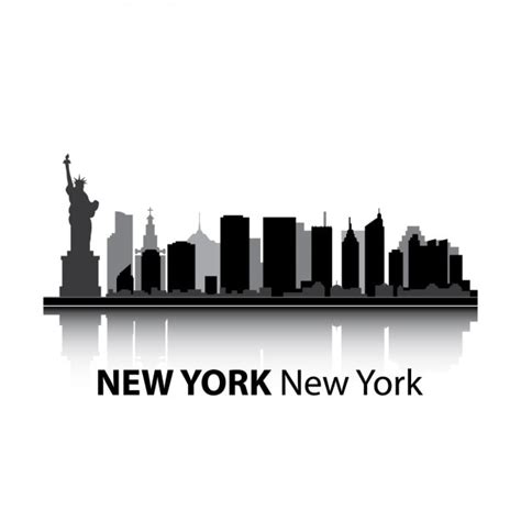 Free Vector | New york skyline design