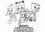 Pj Masks Coloring Pages  Learny Kids sketch template