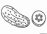 Cucumber Coloring Pages Printable For Free Download sketch template