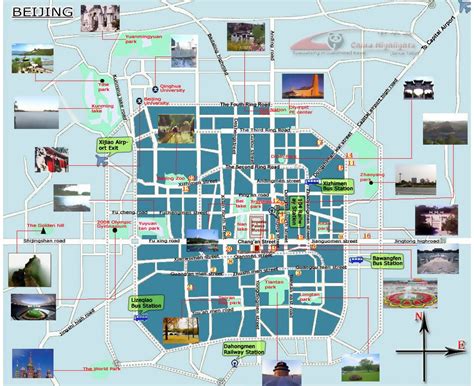 Beijing Tourist Attractions Map