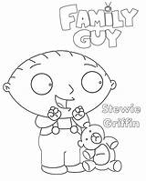 Stewie Griffin Family Guy Coloring Page  Free Printable Pages sketch template