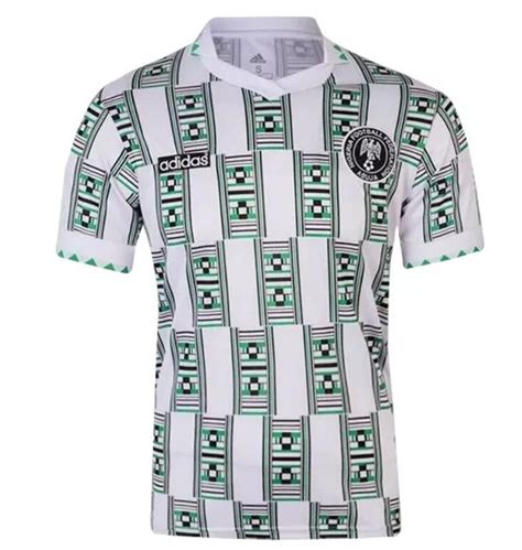 Nigeria 1994 Retro Away Soccer Jersey Model[2216301] | Nigeria - Cheap ...