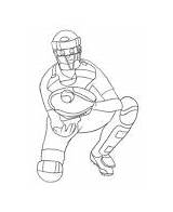 Baseball catcher coloring Page sketch template