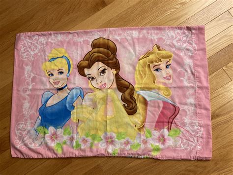 One Vintage Disney Princess Pillowcase Cinderella Belle Aurora | Etsy