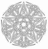 Wiccan Pentagram Drawings Sketch Coloring Page sketch template