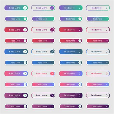 Ui App Web Vector Art PNG, Multiple Ui Buttons For Web And App Free ...