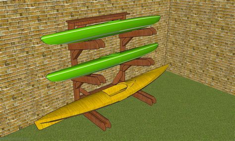 Kayak Rack - Free DIY Plans | HowToSpecialist - How to Build, Step by Step DIY Plans | Diy kayak ...