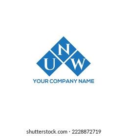 Unw Letter Logo Design On White Stock Vector (Royalty Free) 2228872719 ...