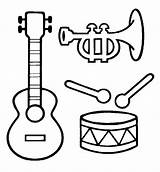 Muziek Colorare Strumenti Fisarmonica Musicali Ausmalbilder Accordeon  sketch template