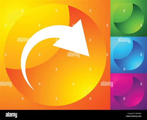 Icon with curved arrow. Fold, twist, rotate concept icon Stock Vector Image & Art - Alamy
