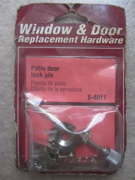 LOCK FOR SLIDING Glass Patio Door Steel Security Pin Stick new in package $5.99 - PicClick