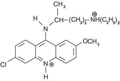 Molecular structure of quinacrine dye (QA). | Download Scientific Diagram