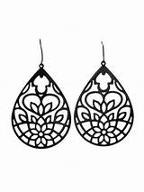 Earring coloring pages sketch template