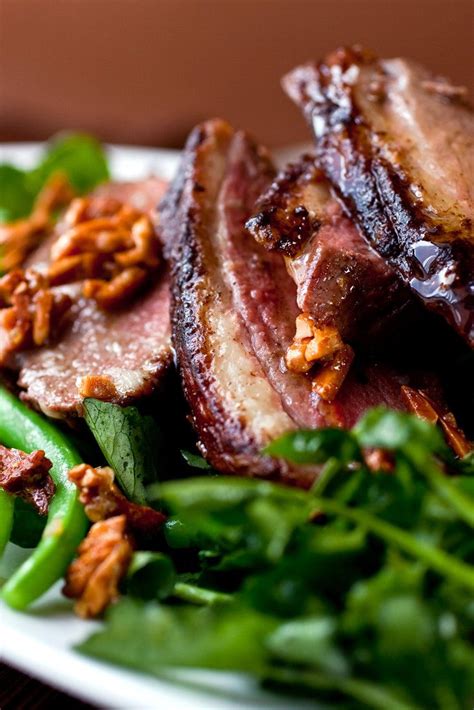 Crispy Duck Salad With Green Beans and Honeyed Almonds Recipe | Recipe | Almond recipes, Recipes ...