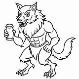 Elixir Werewolf coloring Pages  Coloring Fun Zone sketch template