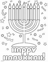 Hanukkah Coloring Page sketch template