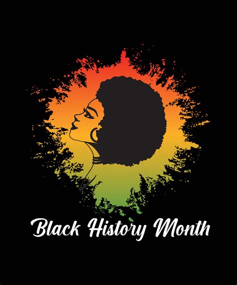 Black history month logo vector tshirt design 35526851 Vector Art at Vecteezy