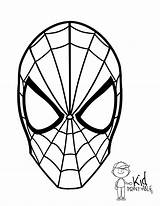 Spiderman Mask Coloring Page At GetColoringscom  Free Printable sketch template
