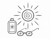 Sunscreen Coloring Pages sketch template