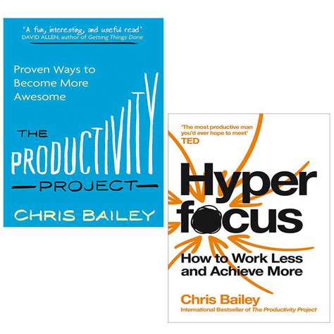 Chris Bailey Collection 2 Books Set Hyperfocus, Productivity Project | The Book Bundle