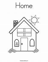 Home Coloring Page  Twisty Noodle sketch template