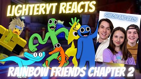 REACTING TO SHILOH AND BROS RAINBOW FRIENDS CHAPTER 2 (LighterYT) - YouTube