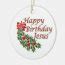 Happy Birthday Jesus Ornament | Zazzle.com