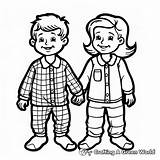 Pajama Coloring Pages  Free & Printable sketch template