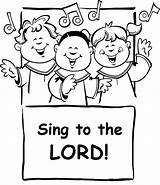 Children Singing Coloring Pages sketch template
