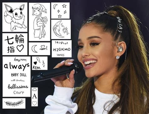 Ariana Grande Complete Set Temporary Tattoos Ariana Grande | Etsy