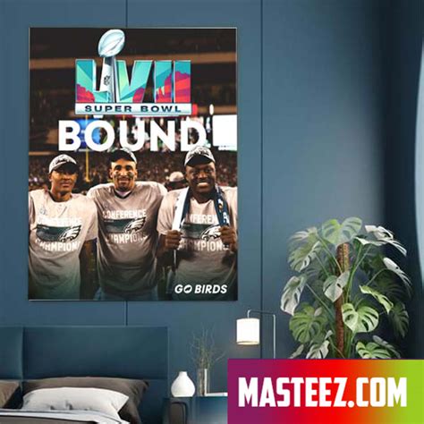 Philadelphia Eagles Championship NFC 2023 Poster Canvas - Masteez