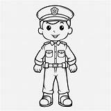 Police Coloring Page sketch template