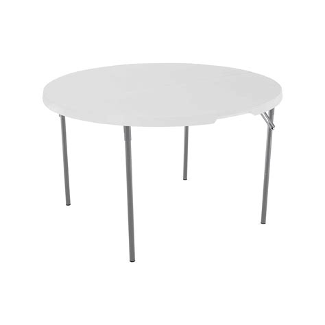 Lifetime 48-Inch Round Fold-In-Half Table, Almond - Walmart.com