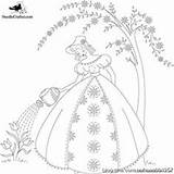 86 Crinoline Ladies Ideas  embroidery patterns Vintage sketch template