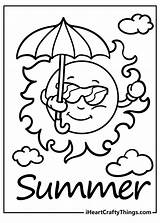 Summer Coloring Preschool Pages sketch template