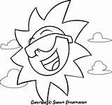 Coloring Pages For Kids Sun sketch template