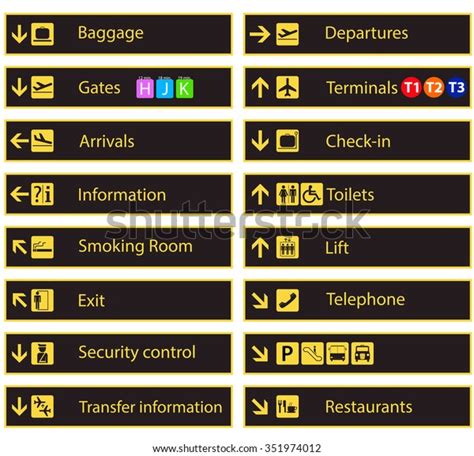 Airport Terminal Sign: Over 26,925 Royalty-Free Licensable Stock ...