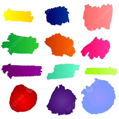 Color Brush Effect Set, Color Brush, Brush Watercolor, Paint PNG Transparent Image and Clipart ...