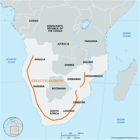 Great Escarpment | Africa, Map, & Location | Britannica