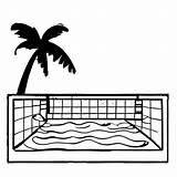 Swimming Pool Coloring Page · Creative Fabrica sketch template