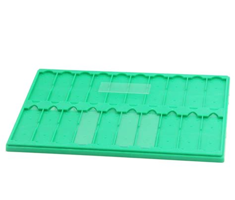 Plastic Microscope Slide Tray; 20 Capacity