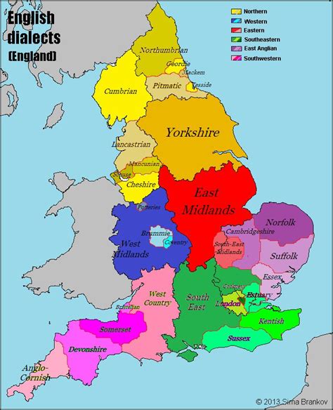 England dialects | Maps | Languages | Pinterest | English and England