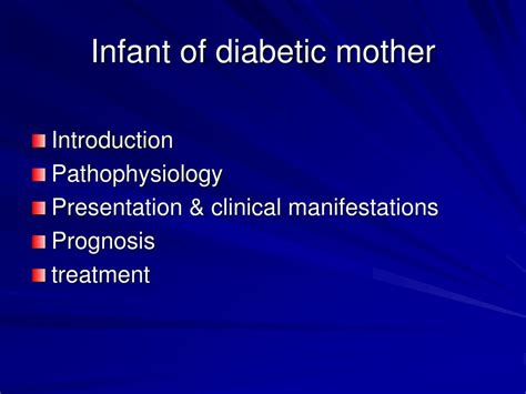 PPT - Infant of Diabetic Mother PowerPoint Presentation - ID:404832