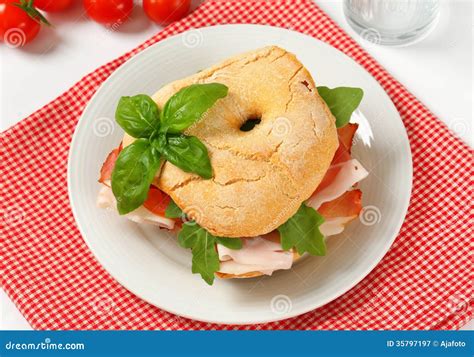 Dry-cured ham sandwich stock image. Image of puglian - 35797197