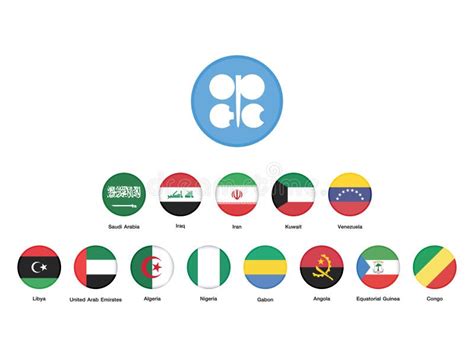 OPEC Members Countries National Flags. OPEC Members Countries Flags ...